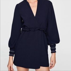 Zara Double V Skort Romper